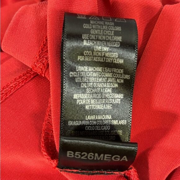 NWT Max and Cleo Meg Coral and Brown Y2K Rockabilly Skater Mini Halter Dress L - Picture 6 of 10